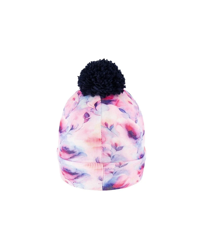 Deux par Deux Little and Big Girl's (5-14) Winter Knit Pompom Hat