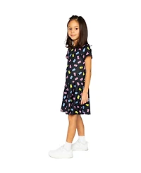 Deux par Toddler Girl 2T-5T Short Sleeve Dress Printed Gummy Bears