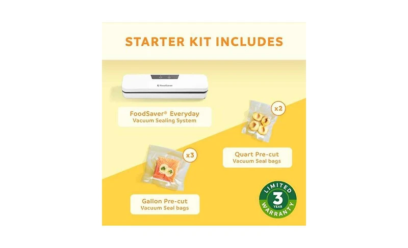 FoodSaver Everyday Vacuum Sealer with Precut Bags