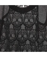 Pre-Owned Missoni Women's Philipp Plein Sheer Skull Lace Tank Top