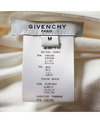 Pre-Owned Givenchy Women's Draped Cowl Neck Blouse with Beaded Detail