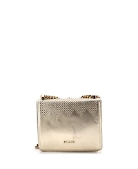 Pre-Owned Bvlgari Small Serpenti Forever Square Shoulder Bag Full Studded Leather