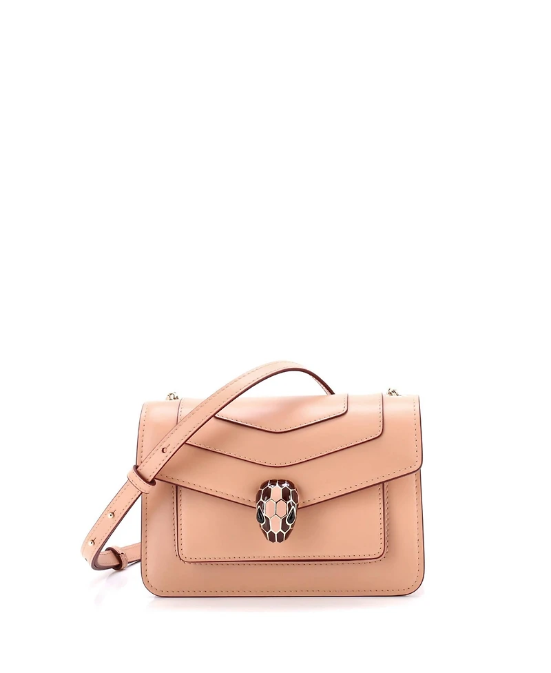 Pre-Owned Bvlgari Small Serpenti Crossbody Bag Leather