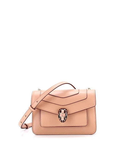Pre-Owned Bvlgari Small Serpenti Crossbody Bag Leather