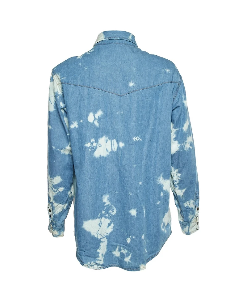 Pre-Owned Isabel Marant Women's Tie-Dye Western Denim Shirt