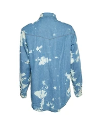 Pre-Owned Isabel Marant Women's Tie-Dye Western Denim Shirt