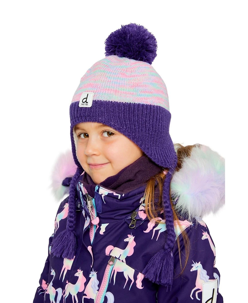 Deux par Deux Little and Big Girl (5Y - 14Y) Winter Peruvian Knit Hat