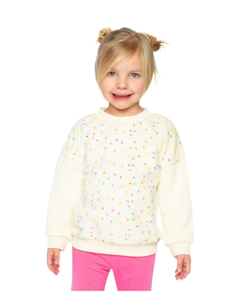 Deux par Little and Big Girl 6-14Y Bi-Material Sweater
