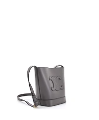 Pre-Owned Celine Small Cuir Triomphe Bucket Bag Leather