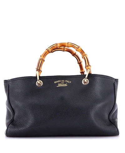 Pre-Owned Gucci Medium Bamboo Shopper Tote Leather