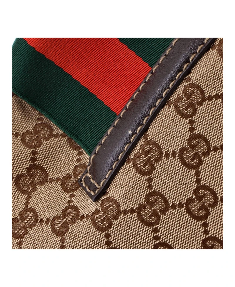 Pre-Owned Gucci Large New Ladies Web Hobo Gg Canvas