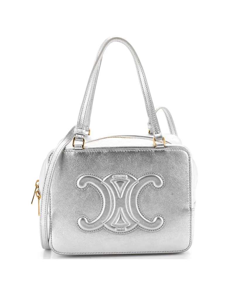 Pre-Owned Celine Cuir Triomphe Folded Cube Bag Leather
