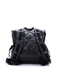 Pre-Owned Bottega Veneta Fold Over Backpack Leather with Perforated Detail