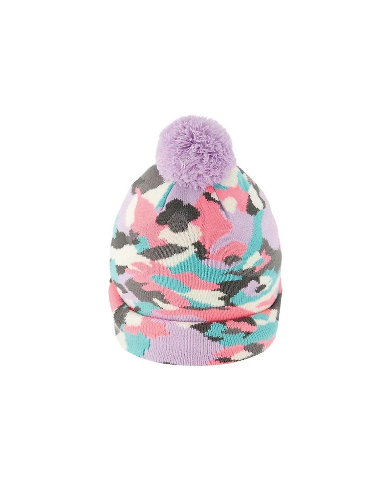 Deux par Deux Little and Big Girl 5 - 14 Winter Knit Hat with Pompom