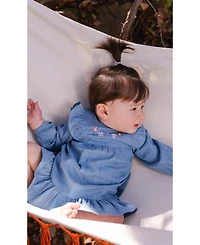 Deux par Baby Girl (3M-24M) Chambray Dress