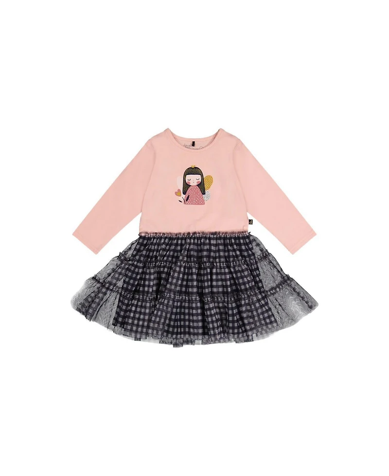 Deux par Baby Girls (12M-24M) Bi-Material Dress