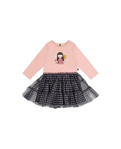 Deux par Baby Girls (12M-24M) Bi-Material Dress