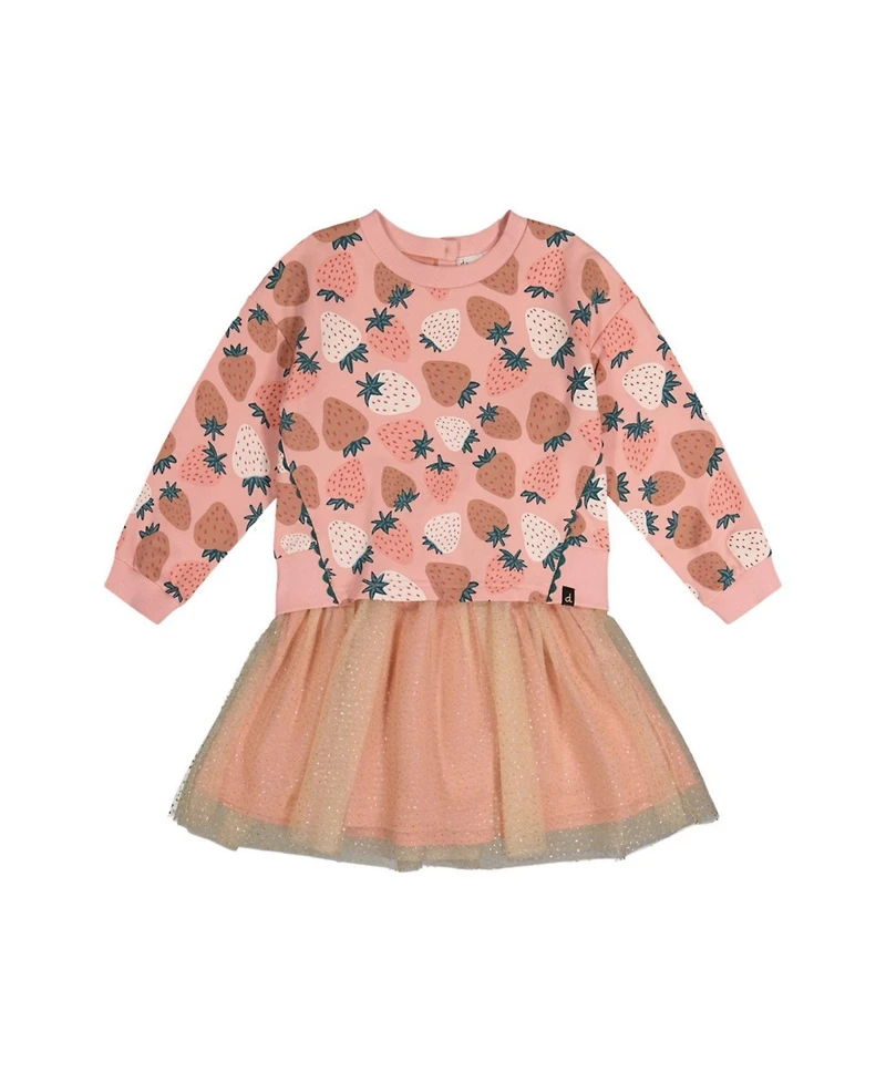 Deux par Toddler Girls 2T-5T Bi-Material Dress