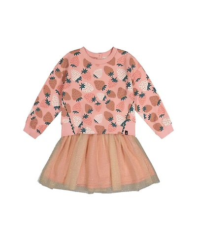 Deux par Toddler Girls 2T-5T Bi-Material Dress