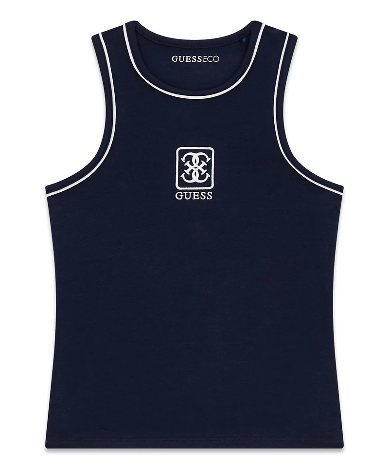 Guess Girls' 7-16 Hip-Length Cut Tank Top