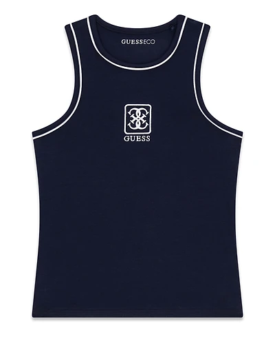 Guess Girls' 7-16 Hip-Length Cut Tank Top