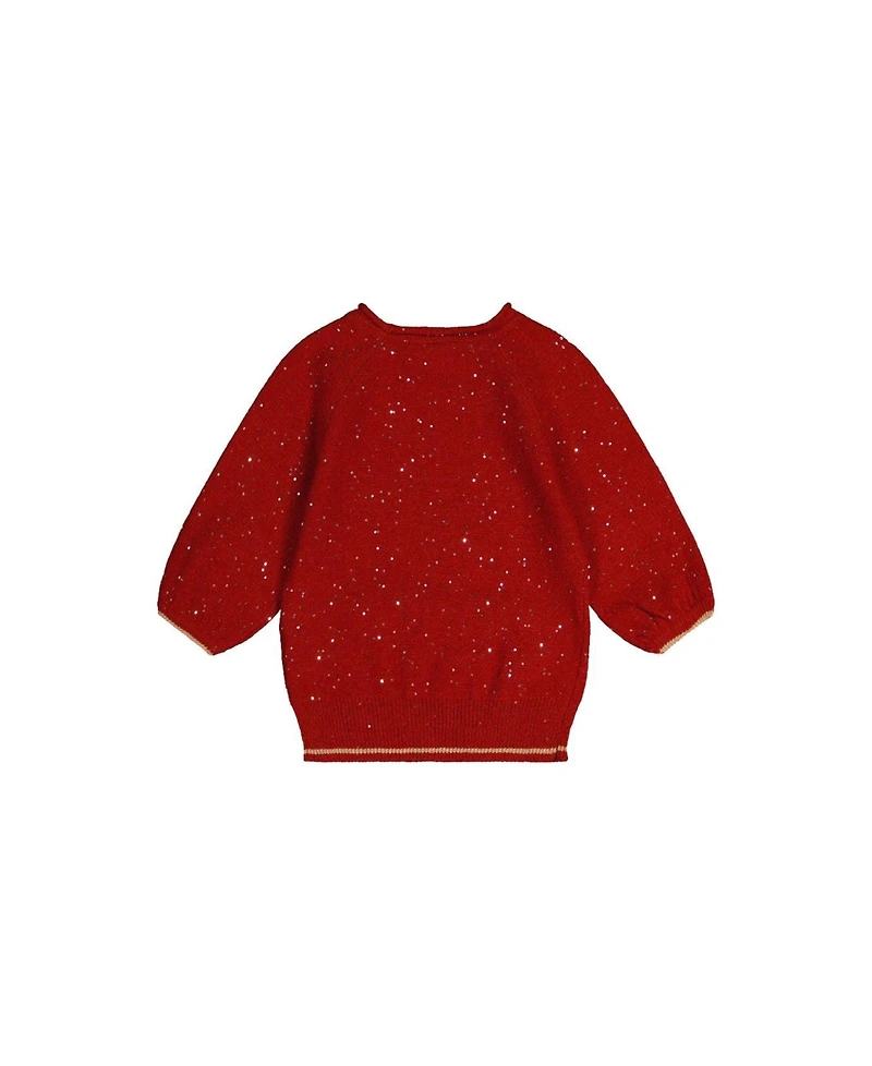 Deux par Toddler Girls 2T-5T 3/4 Sleeve Knitted Sweater