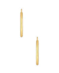 Macy's Polished Continuous Hoop Earrings in 10k Yellow Gold