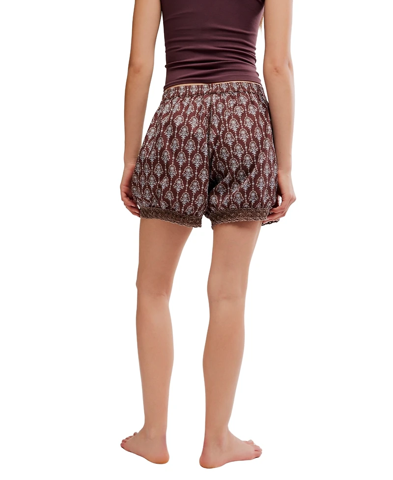 Free People Women's Made You Blush Mid-Rise Boxers