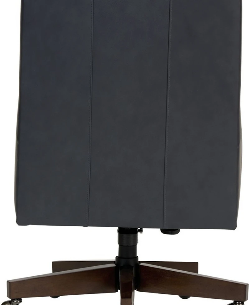 Edwin 42" Leather Five Star Base Desk Chair
