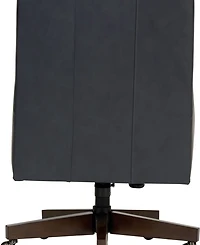 Edwin 42" Leather Five Star Base Desk Chair