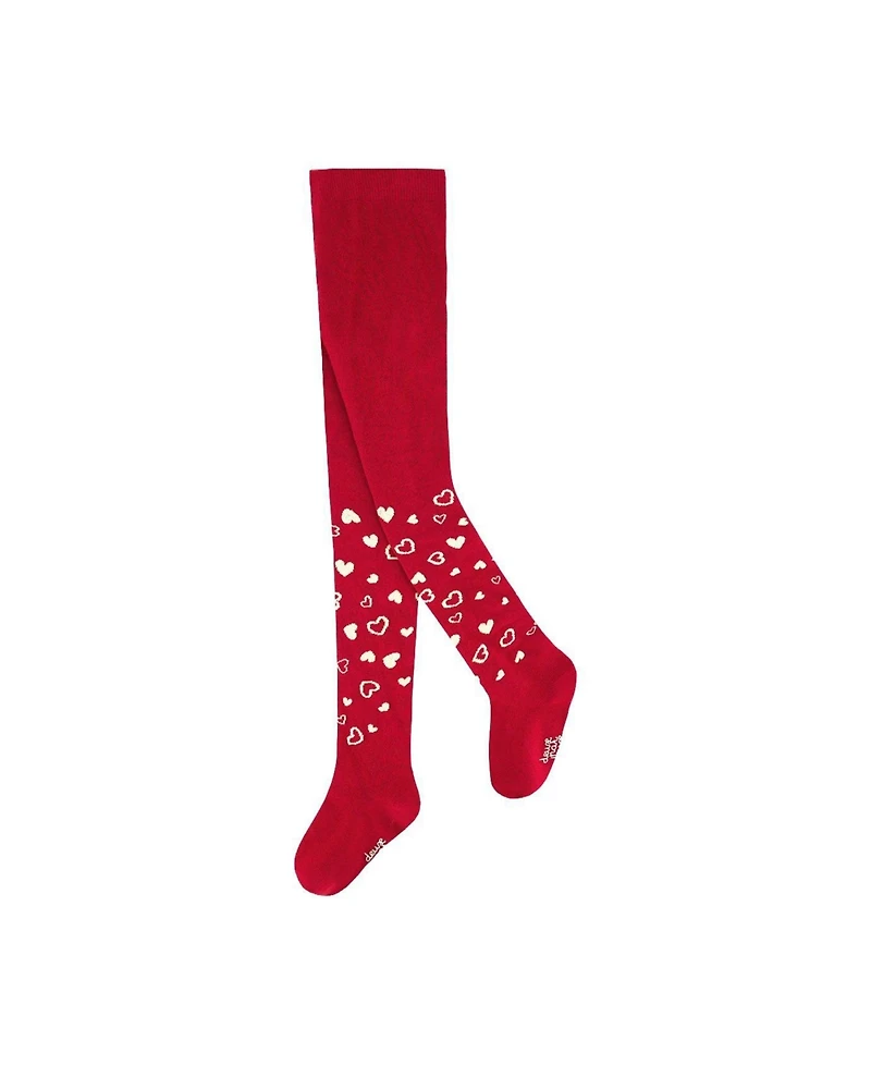 Deux par Deux Toddler Girl's (3-4) Knit Heart Tights