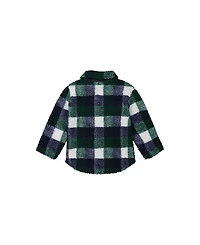 Deux par Toddler Boy Zipped Overshirt Checks