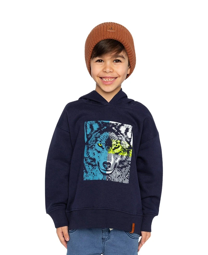Deux par Little and Big Boy Fleece Hooded Sweatshirt