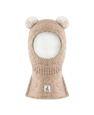 Deux par Deux Toddler Unisex (2-4) Knit Bear Balaclava