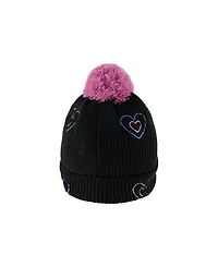 Deux par Deux Little and Big Girl's (5-14) Winter with Pompom Knit Hat
