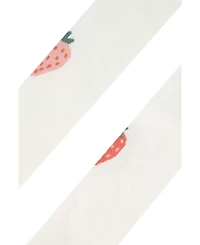 Deux par Deux Toddler Girl (3T to 4T) Knit Strawberry Tights