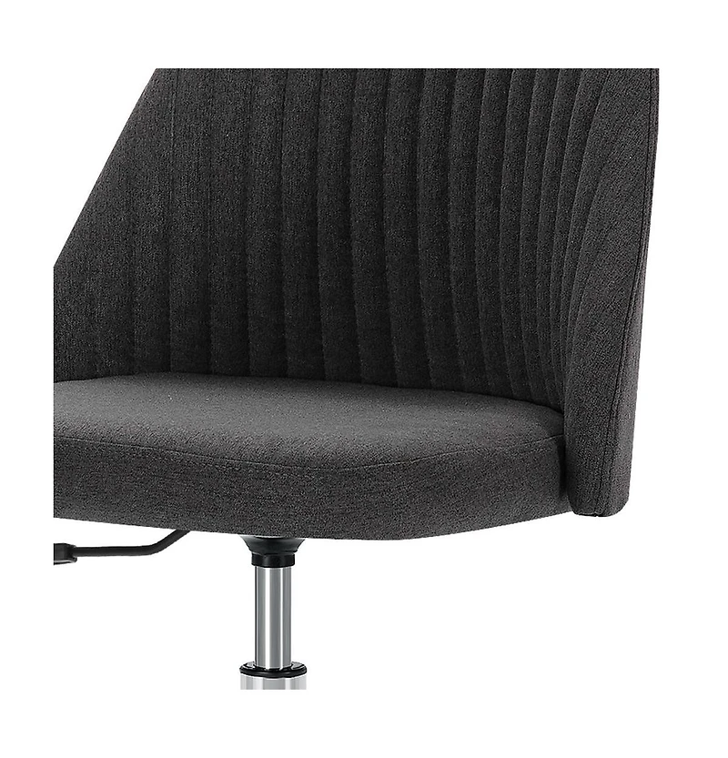 HomeRoots Adjustable Height Swivel Rolling Office Chair