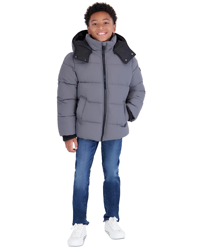 Michael Kors Toddler Boys' 2T-5T Heavyweight Ripstop Puffer Jacket