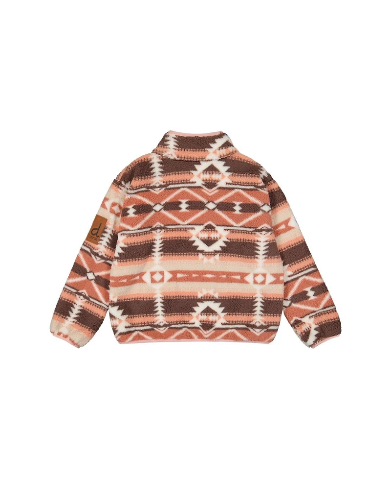Deux par Toddler Girls (2-5)Mid-Season Plush Pullover Jacket Aztec