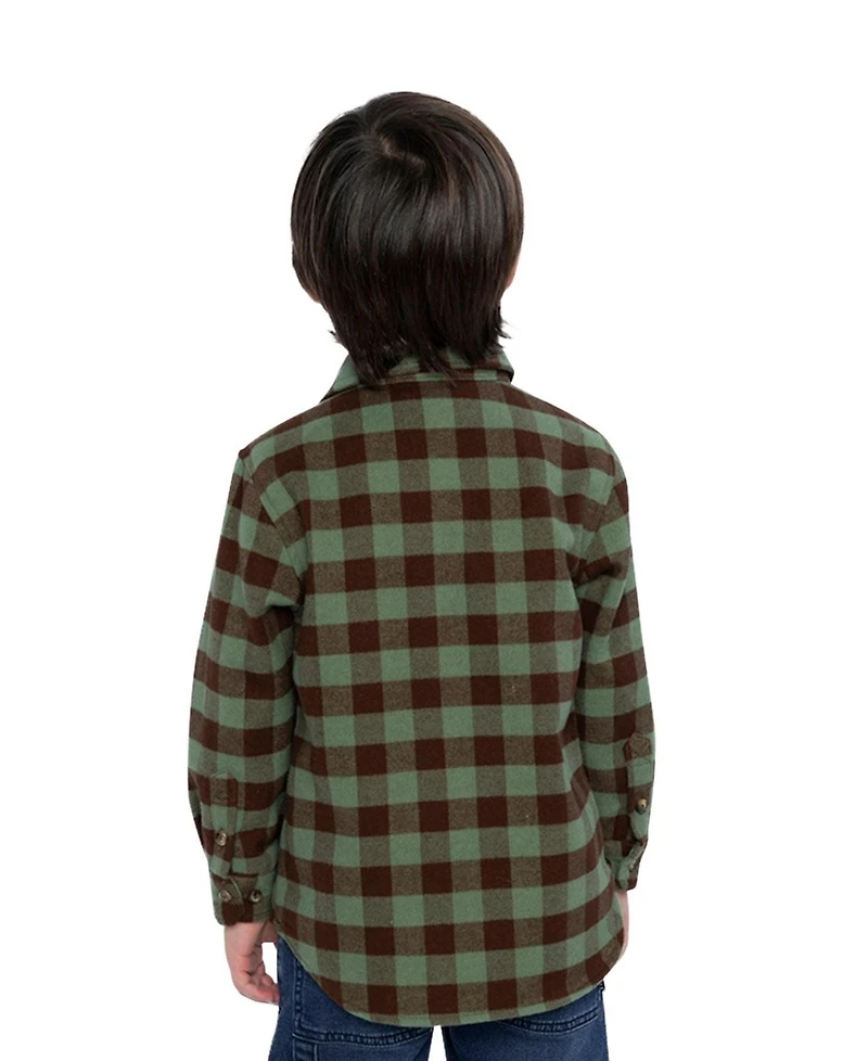 Deux par Boys' (6-12) Brushed Flannel Shirt