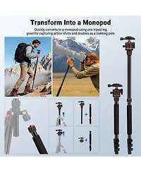 Neewer TP14B Camera Tripod with 182 cm, 13.2 lb for select iPhone models