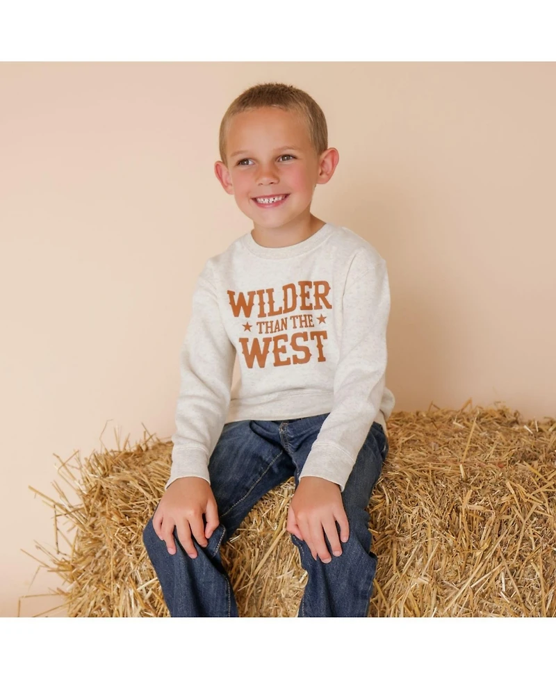 Sweet Wink Little Boy's (5-8) Wilder Than The West Western Sweatshirt