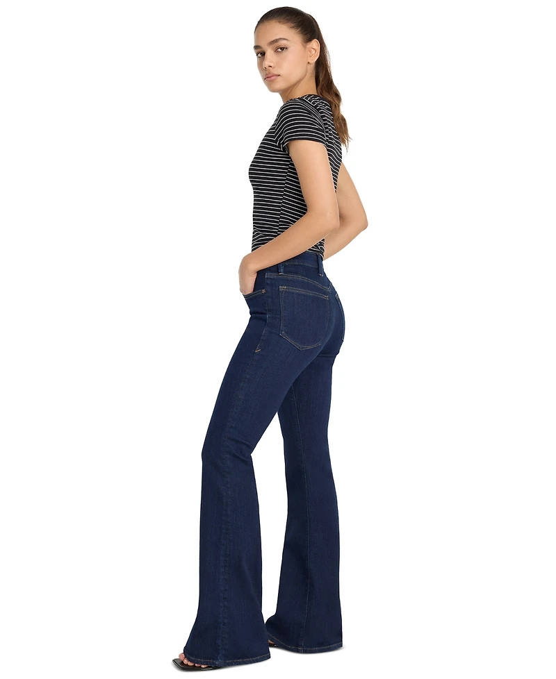 Good American Women's Mid-Rise Flared Jeans, Regular & Plus