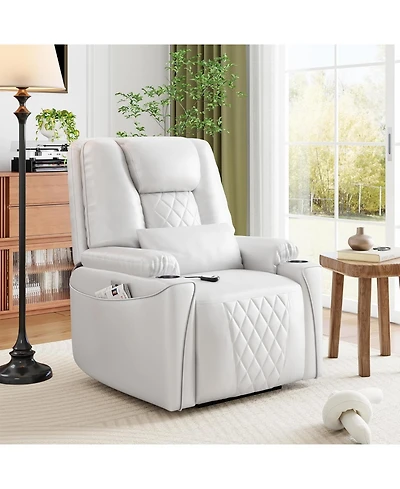 gaomon Electric Power Lift Recliner Chair – Stand Assist for Elderly, 3 Positions, Usb Ports, Cup Holders and Side Pockets, Living Room