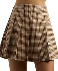 Bcx Juniors' Pleated A-Line Mini Skirt