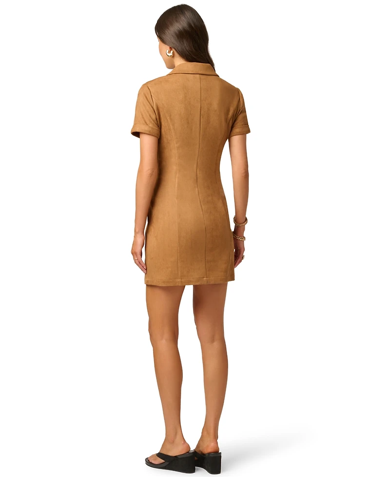 Adrianna Papell Women's Collared Button-Front Shirt Dress