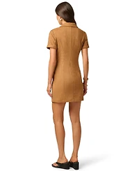 Adrianna Papell Women's Collared Button-Front Shirt Dress