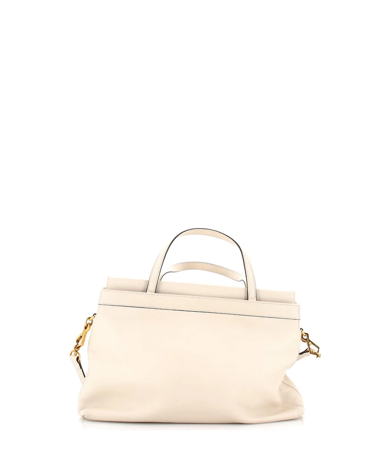 Pre-Owned Gucci Medium Linea Matisse Interlocking G Top Handle Tote Leather