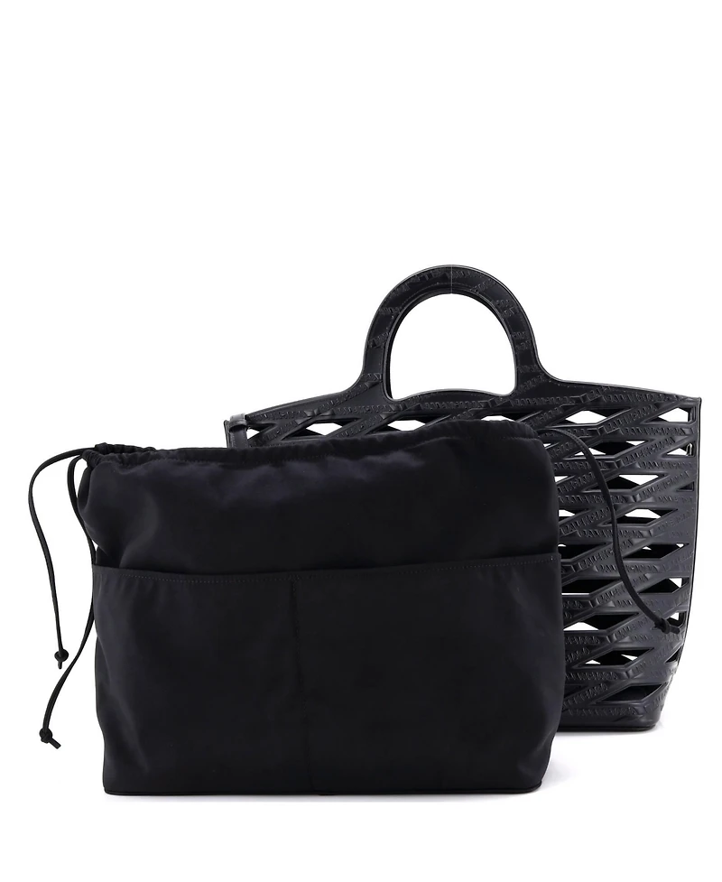 Pre-Owned Balenciaga Large Neo Basket Bag Cutout Embossed Leather