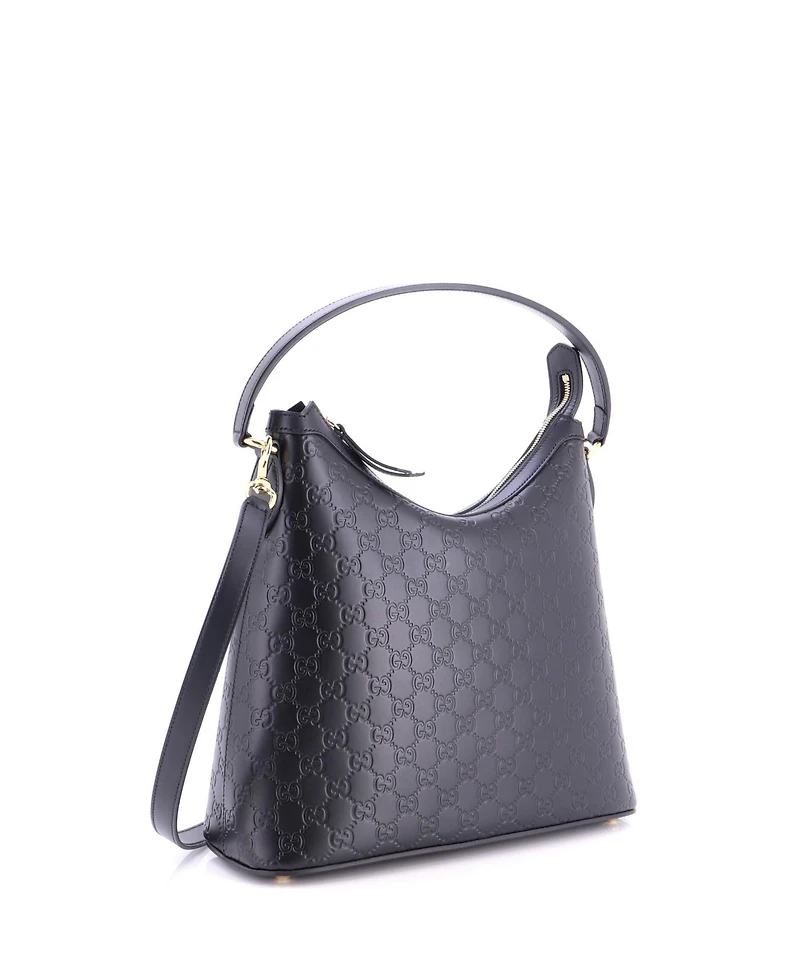 Pre-Owned Gucci Linea A Hobo Guccissima Leather